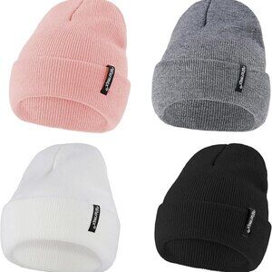 4 pk Baby Beanie Hat for Toddler Kids Boys Girls Knit Winter Hats X003GQDTTF